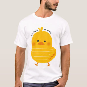 Camiseta de hombre de dibujos animados de pollito 