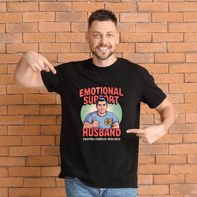 Camiseta de hombre de esposo de apoyo emocional (Subido por el creador)