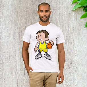 Camiseta de hombre de jugador de baloncesto joven