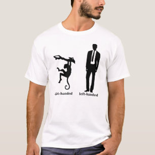 Camiseta de hombre de mano izquierda chimpancé de 
