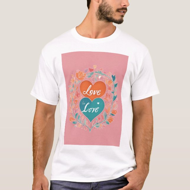 Camiseta de hombre de momentos románticos (Anverso)