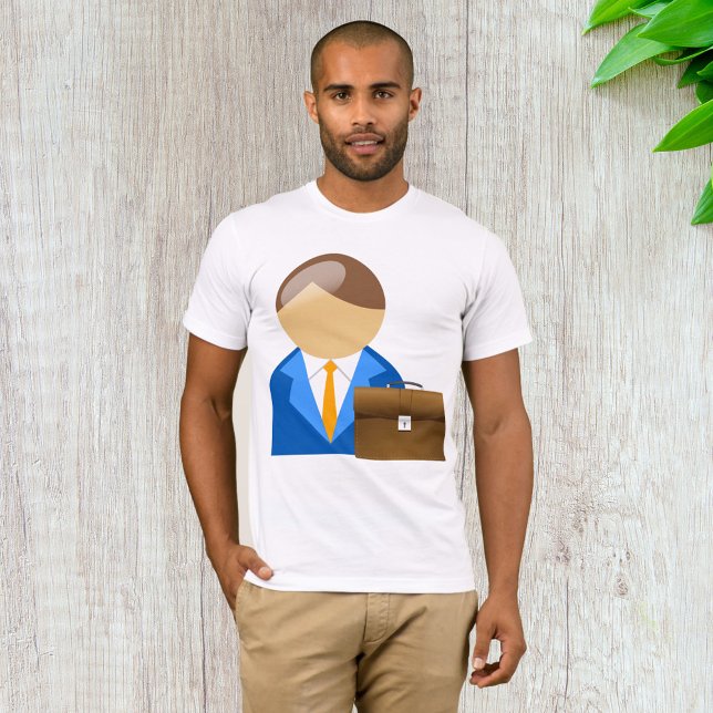Camiseta De Hombre De Negocios Y De Maletín (Subido por el creador)