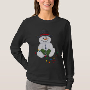 Camiseta De Hombre De Nieve (Sentado)