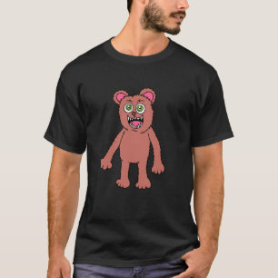Camiseta de hombre de oso espeluznante