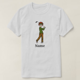 Camiseta de hombre de pelo rojo golfista Par-Tee D