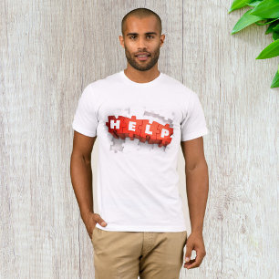 Camiseta de hombre de piezas de rompecabezas de ay