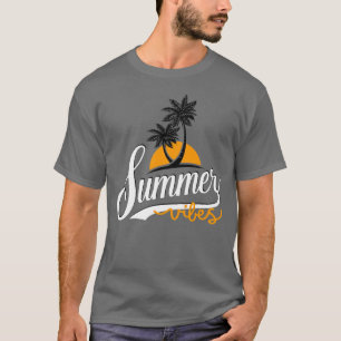 Camiseta de hombre de puesta de sol y palmeras Sum