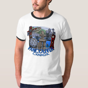 Camiseta de hombre de recuerdo de Vancouver Lugare