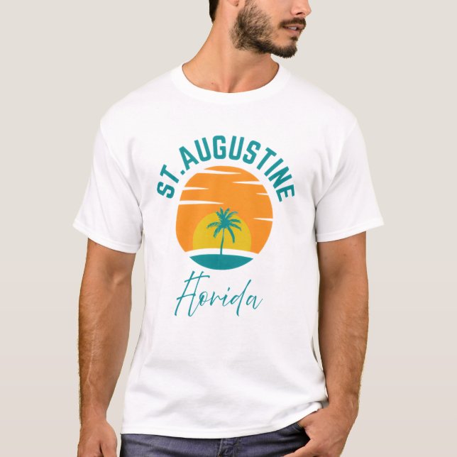 Camiseta de hombre de St. Augustine Beach Florida (Anverso)