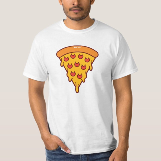 Camiseta de hombre de valor Nunca Queso Suficiente (Anverso)