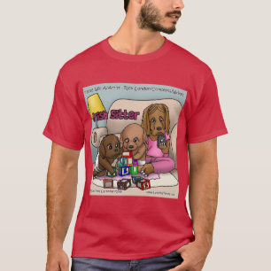 Camiseta de hombre divertida niñera Setter Irlandé