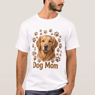 Camiseta de hombre Dog Mom Golden
