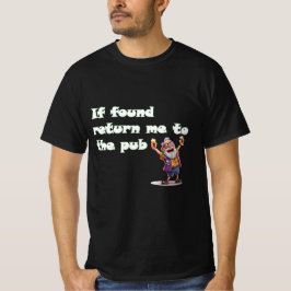 Camiseta de hombre ebrio