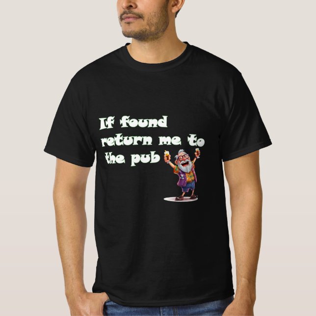 Camiseta de hombre ebrio (Anverso)