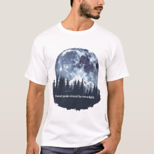 Camiseta de hombre Forest Peaks Kissed by Moonligh