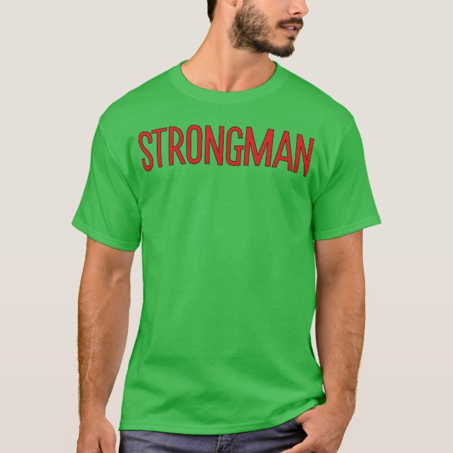 Camiseta de hombre fuerte de los 70 (Anverso)