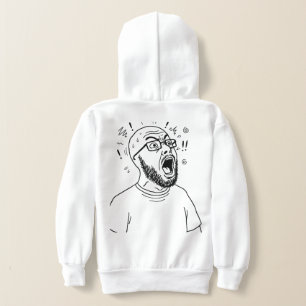 Camiseta de hombre gritando minimalista