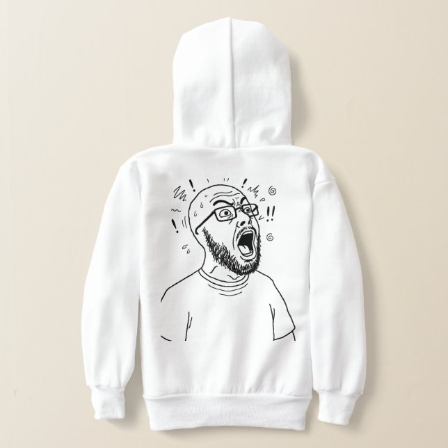 Camiseta de hombre gritando minimalista (Distribución Reverso )