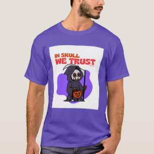 Camiseta de hombre Halloween 'In Skull We Trust'
