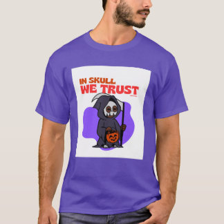 Camiseta de hombre Halloween 'In Skull We Trust'