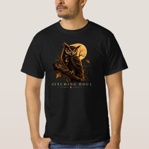 Camiseta de hombre Halloween Witching Hour Búho Gó