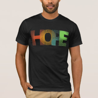 Camiseta de hombre inspiradora HOPE Colorida