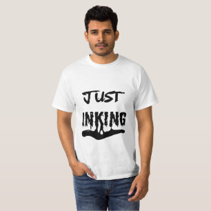 Camiseta de hombre Just Inking – Artista de tipogr