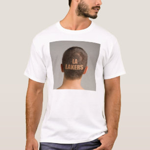 Camiseta de hombre LA Lakers corte de pelo afeitad