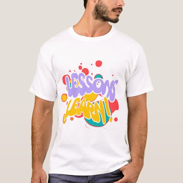 CAMISETA DE HOMBRE LECCIONES DE SALPICADURA DE PIN (Anverso)