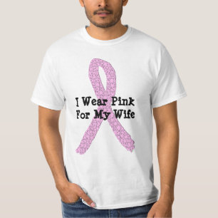 Camiseta de hombre Llevo rosa por mi esposa