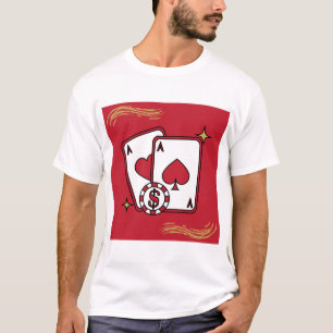 Camiseta de hombre Lucky Poker Aces Casino