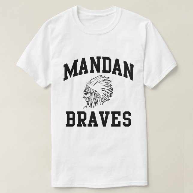Camiseta de hombre Mandan Braves (Diseño del anverso)