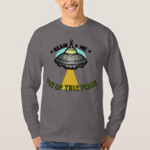 Camiseta de hombre manga larga básica de nave alie
