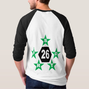 Camiseta de hombre manga Raglan parte trasera TOP 