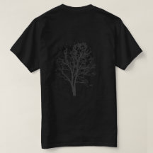 Camiseta de hombre minimalista de árbol Bosque Osc