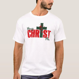 Camiseta de hombre Navidad alegre CRISTO