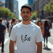 Camiseta de hombre negra y blanca