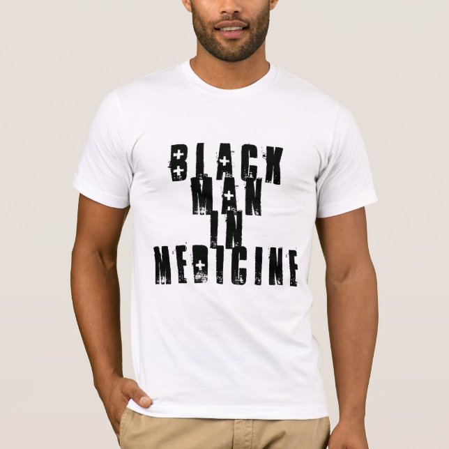 Camiseta De "Hombre Negro En Medicina" (Anverso)
