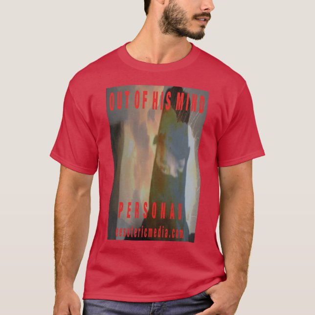 Camiseta de hombre "Out Of His Mind" de color (Anverso)