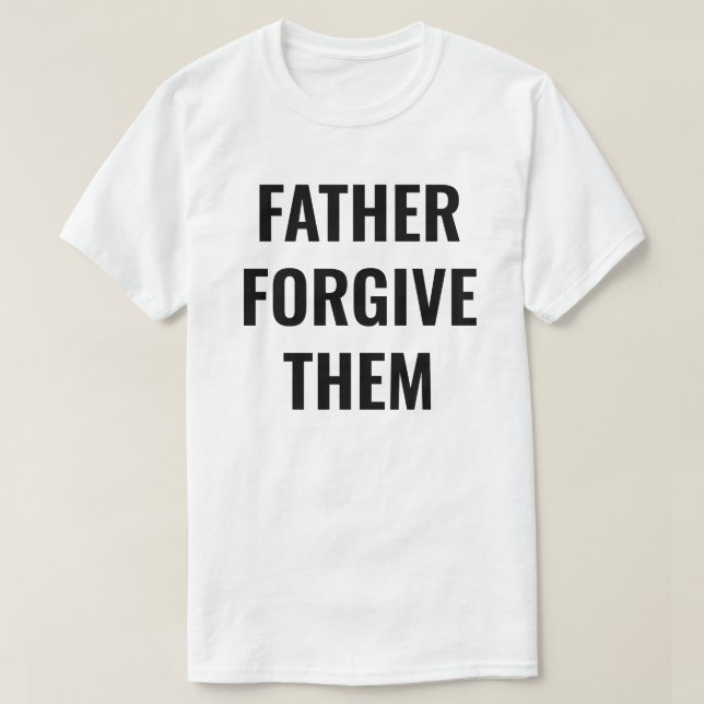 Camiseta de hombre 'Padre, perdónalos' (Diseño del anverso)