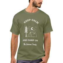 Camiseta de hombre para acampada Keep Calm & Camp 
