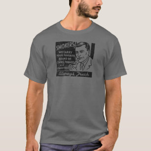 Camiseta de hombre para fumadores vintage