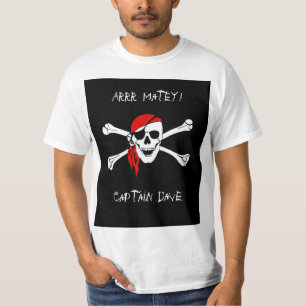 Camiseta de hombre pirata personalizada ARRR Matey