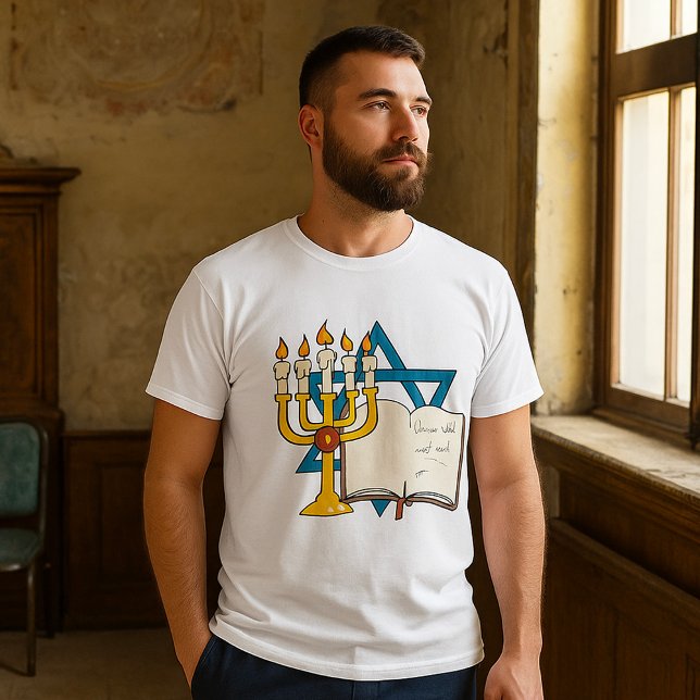 Camiseta de hombre religiosa estrella de David (Subido por el creador)