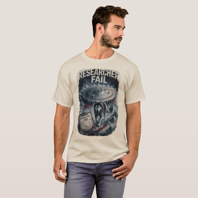Camiseta de hombre Researcher Fail (Anverso completo)