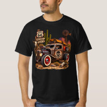 Camiseta de hombre Route 66 Desert Rat Rod Vintage
