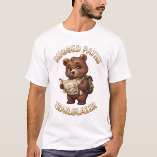 Camiseta de hombre Rugged Paths Trailblazer Bear