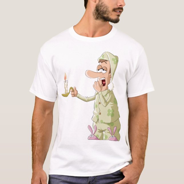 Camiseta de hombre somnolienta (Anverso)