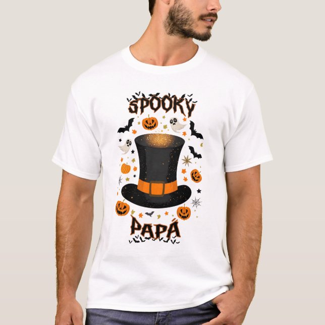 Camiseta de Hombre Spooky Papá (Anverso)