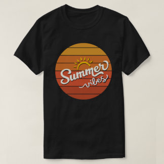 Camiseta de hombre Summer Vibes Retro Sunset